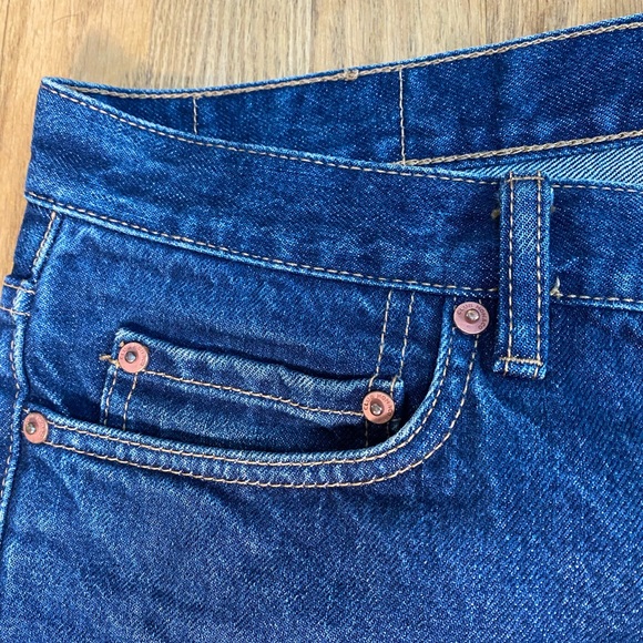 CLUB MONOCO Mens Jeans Premium Japanese Denim- 31 x 32 Indigo Blue Button Fly - Picture 3 of 13